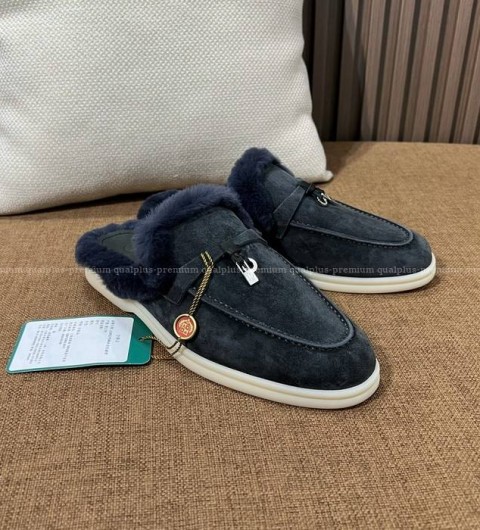 로로피아나 바부슈 참스 워크 로퍼 뮬 여성용