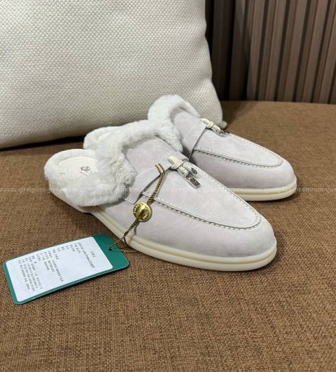 로로피아나 바부슈 참스 워크 로퍼 뮬 여성용