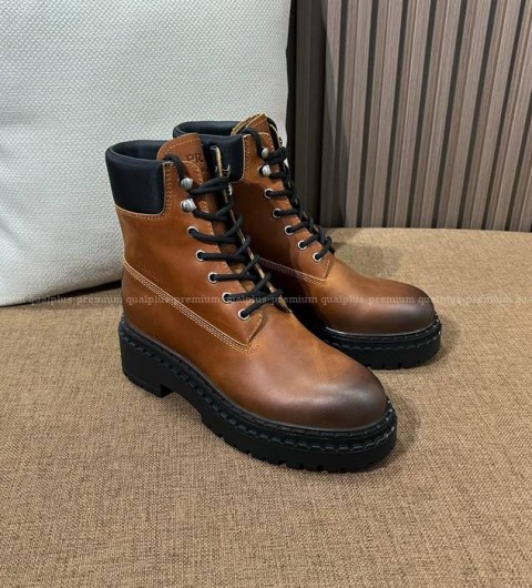 프라다 레이스업 부츠 여성용