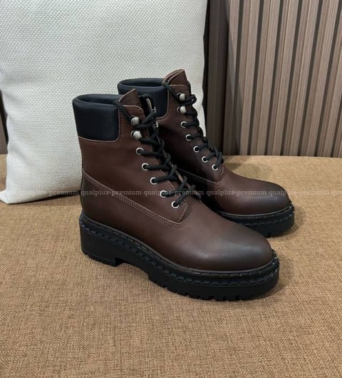 프라다 레이스업 부츠 여성용