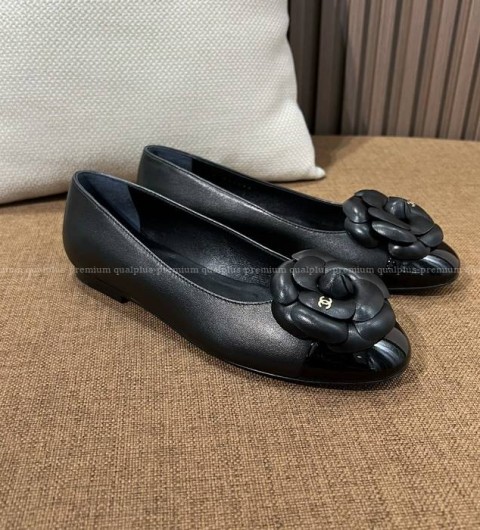 샤넬 24 까멜리아 발레리나 플랫슈즈 여성용