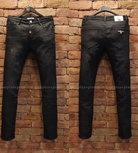 [국내배송] 톰*라운 메탈로고 블랙 기모팬츠