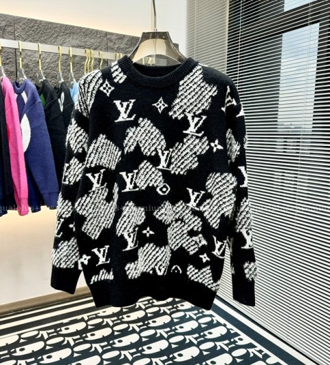 [국내배송] 루*비통 모노그램 자카드 스웨터 니트