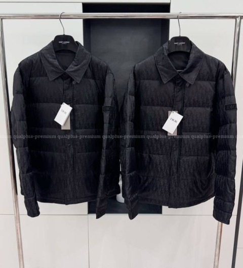 디올 오블리크 카라 패딩