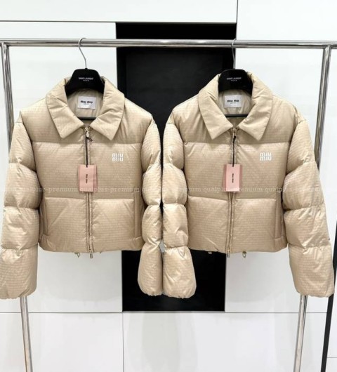 미우미우 로고 다운 패딩 여성용
