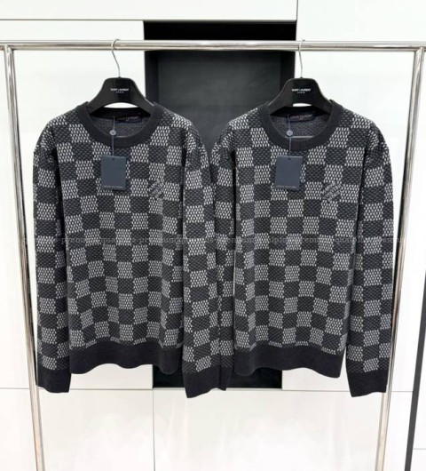 루이비통 다미에 울 크루넥 니트