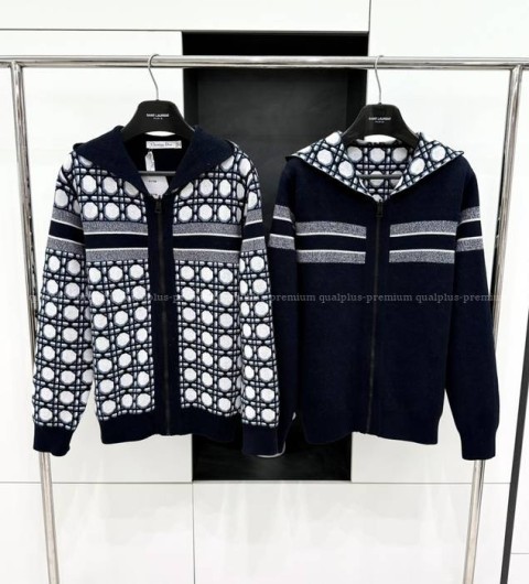 디올 까나쥬 리버서블 자카드 후드자켓 여성용