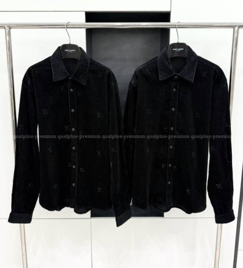 루이비통 보튼 다운 롱 슬리브드 코듀로이 셔츠