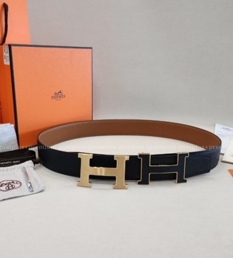 [국내배송] 에*메스 H 가죽버클 리버서블 양면벨트 