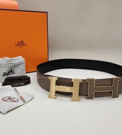 [국내배송] 에*메스 H 가죽버클 리버서블 양면벨트