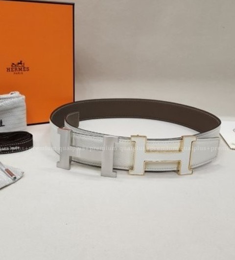 [국내배송] 에*메스 H 가죽버클 리버서블 양면벨트