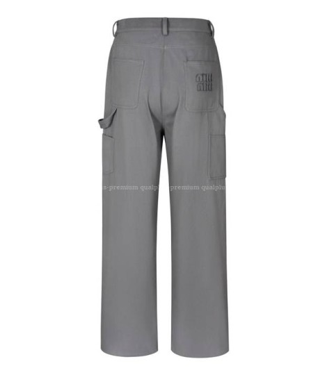 미우미우 솔리드 카고 팬츠