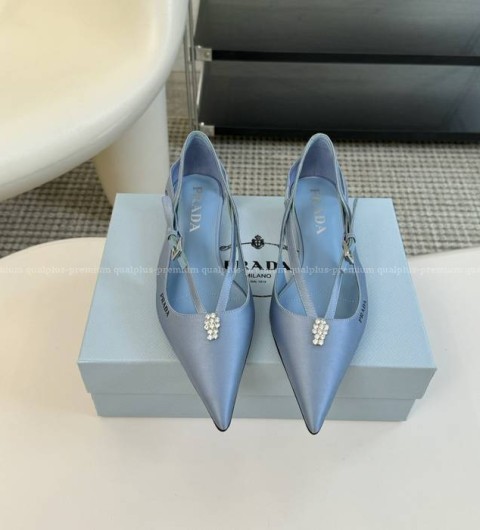 프라다 슬링백 펌프스 플랫 여성용