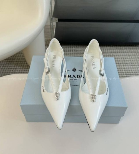 프라다 슬링백 펌프스 플랫 여성용