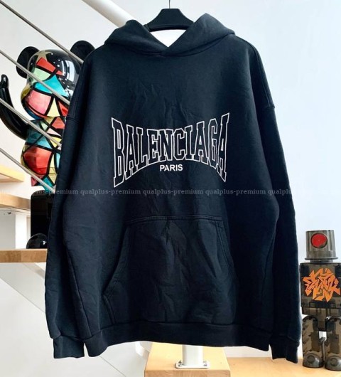 발렌시아가 복싱 후드티셔츠