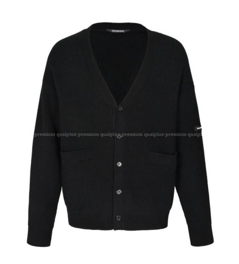 발렌시아가 라벨 로고 가디건