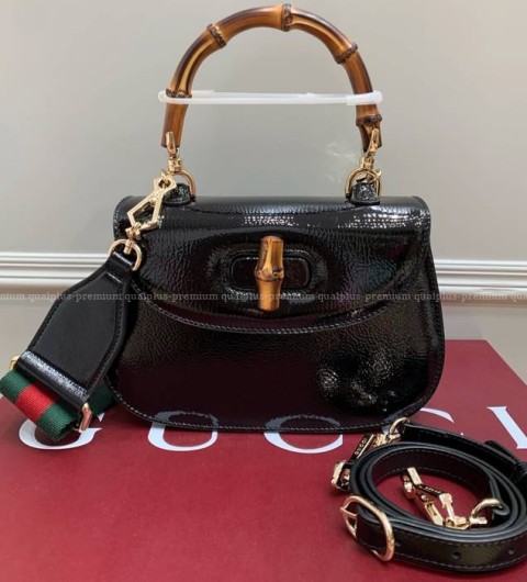 구찌 675797 뱀부 1947 탑핸들백 스몰