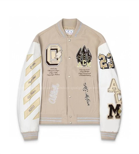 [국내배송] 오*화이트 바시티(베이지)