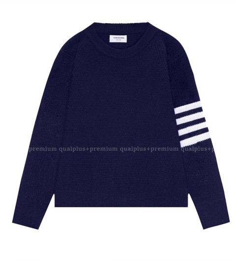 [국내배송] 톰*라운 사선 라운드 울 와플 니트