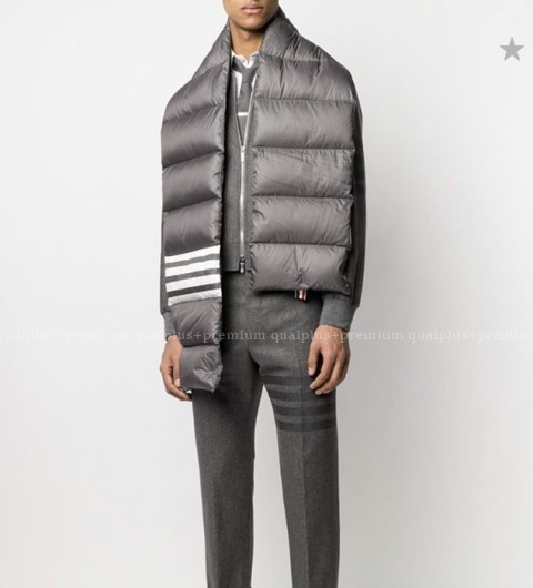 [국내배송] 톰*라운 스트라이프  패딩머플러 (2color)